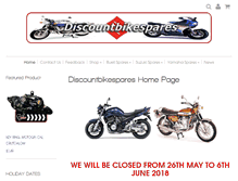 Tablet Screenshot of discountbikespares.co.uk